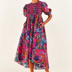 Farm Rio Macaws Midi Dress / NWT / Size Small